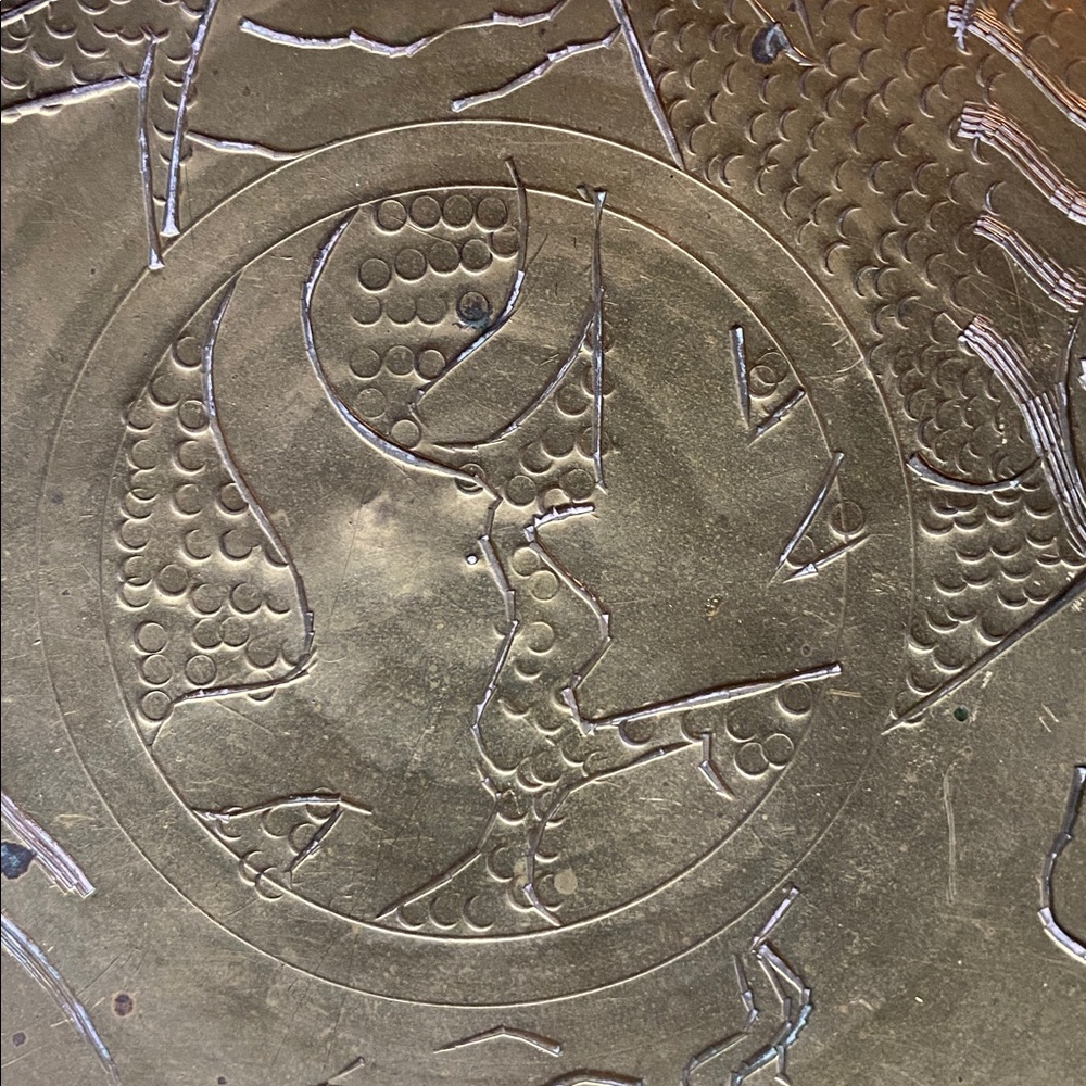 Gold Decorative Brass Plate - Picture 8 of 16